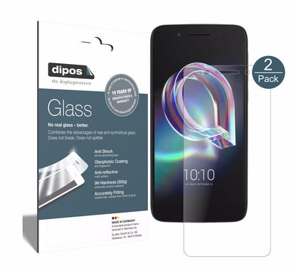 Matte Displayschutzfolie von dipos passend für Alcatel Idol 5, 9H kratzfest und blasenfrei montiert