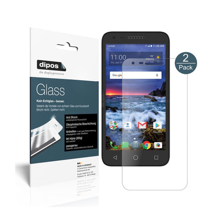 Matte Displayschutzfolie von dipos passend für Alcatel Verso, 9H kratzfest und blasenfrei montiert
