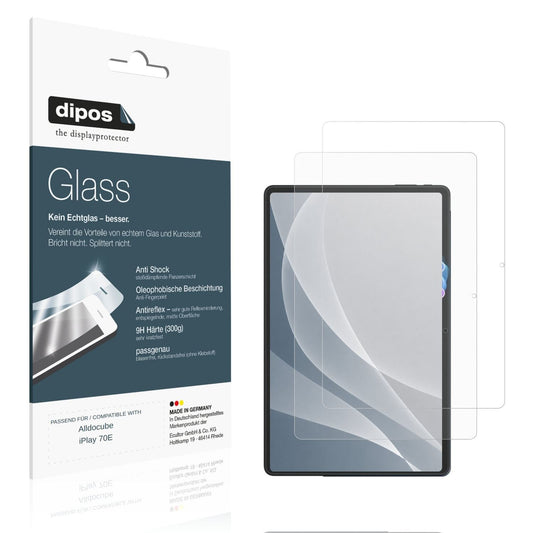 Matte Displayschutzfolie von dipos passend für Alldocube iPlay 70E, 9H kratzfest und blasenfrei montiert
