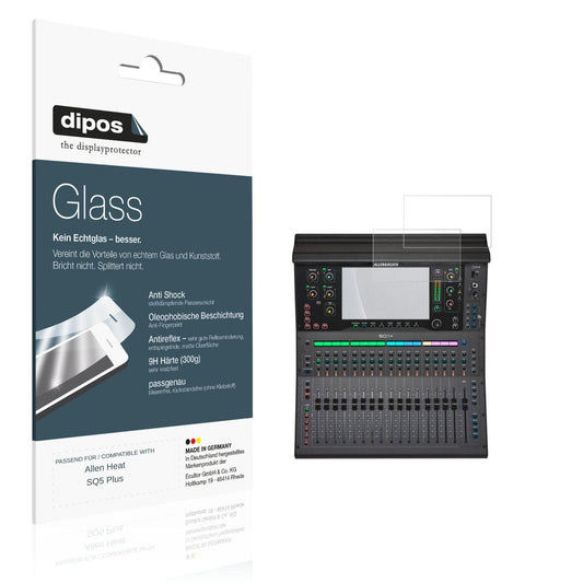 Matte Displayschutzfolie von dipos passend für Allen Heat SQ5 Plus, 9H kratzfest und blasenfrei montiert