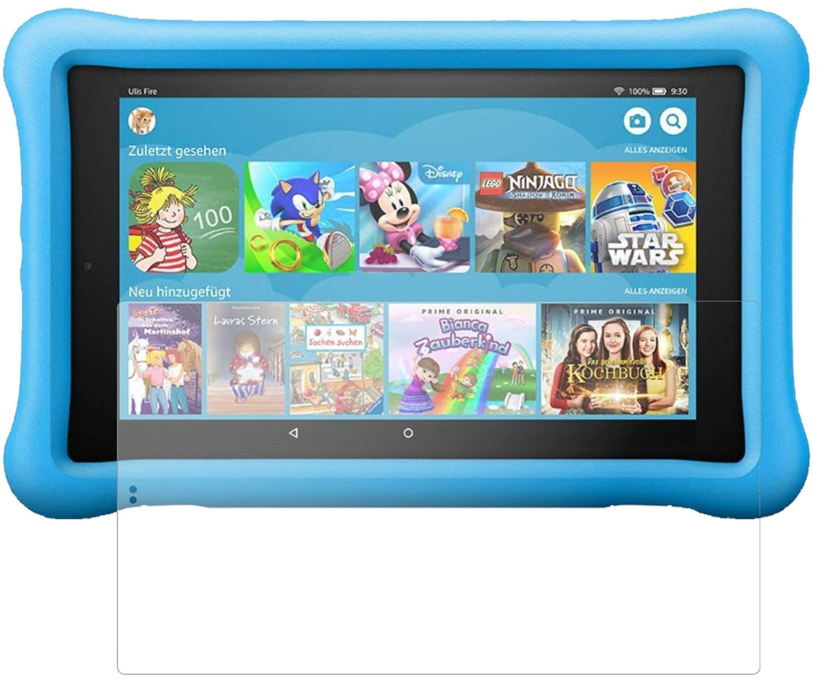 Matte Displayschutzfolie von dipos passend für Amazon Fire HD 8 Kids Edition (2018), 9H kratzfest und blasenfrei montiert