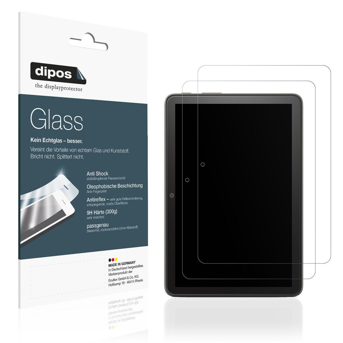 Matte Displayschutzfolie von dipos passend für Amazon Fire HD 8 Kids Pro (2022), 9H kratzfest und blasenfrei montiert