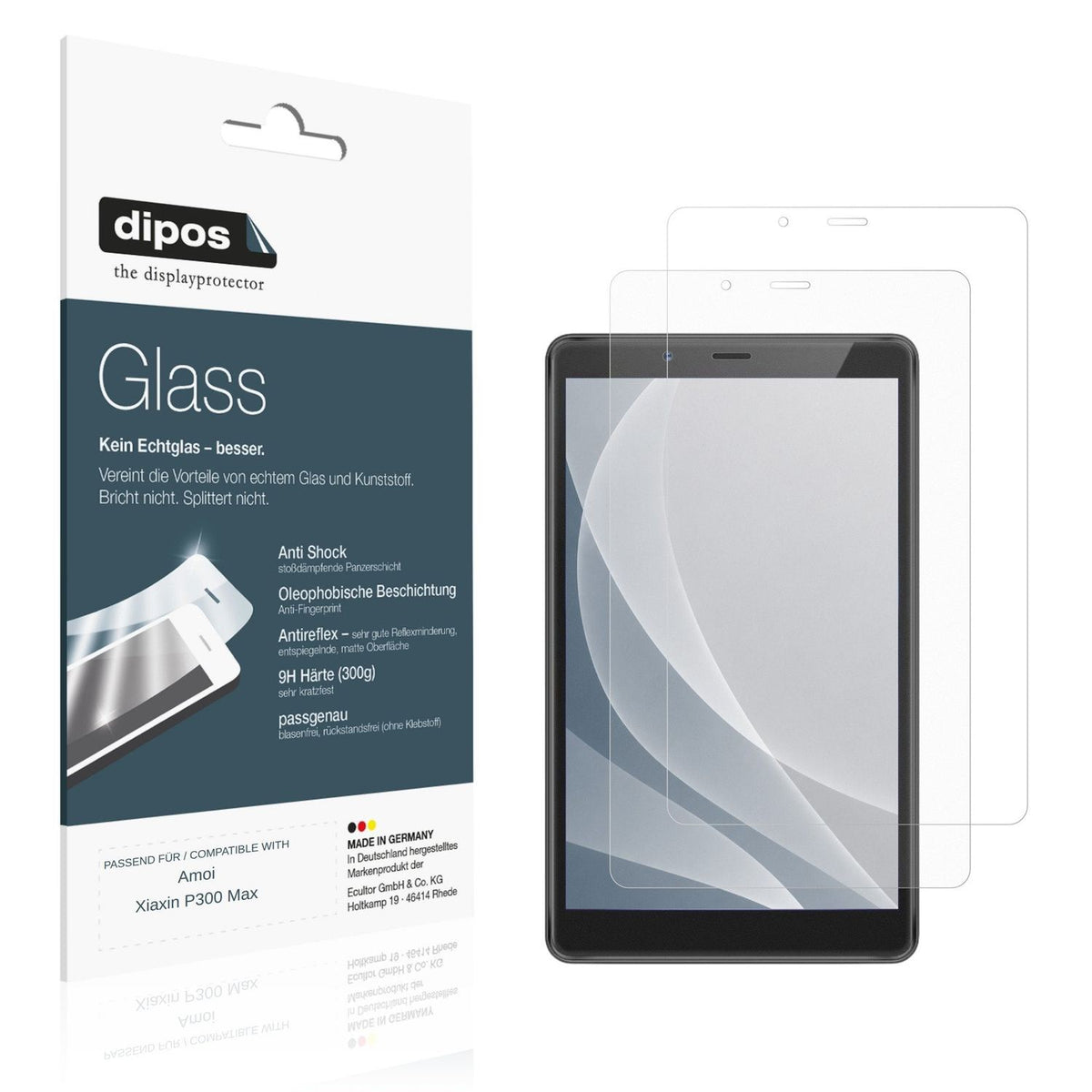 Displayschutz hergestellt in Deutschland, höchste Qualität made in Germany