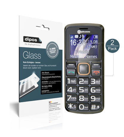 Matte Displayschutzfolie von dipos passend für Amplicomms PowerTel M6300, 9H kratzfest und blasenfrei montiert