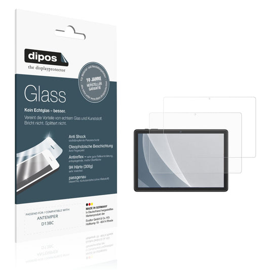 Matte Displayschutzfolie von dipos passend für ANTEMPER D138C, 9H kratzfest und blasenfrei montiert