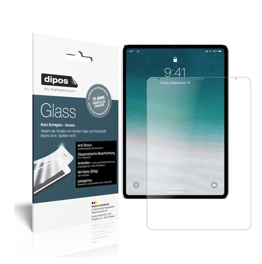 Matte Displayschutzfolie von dipos passend für Apple iPad Pro 12.9 Zoll (2020), 9H kratzfest und blasenfrei montiert
