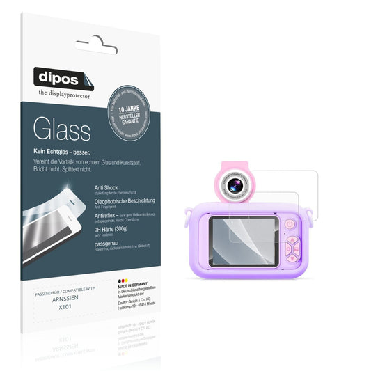 Matte Displayschutzfolie von dipos passend für ARNSSIEN X101, 9H kratzfest und blasenfrei montiert
