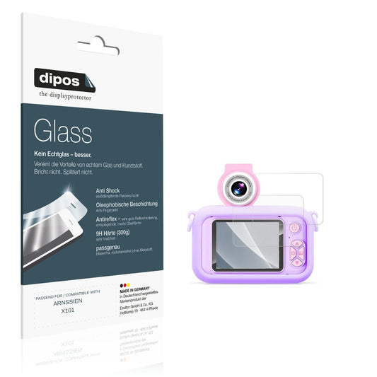 Matte Displayschutzfolie von dipos passend für ARNSSIEN X101, 9H kratzfest und blasenfrei montiert