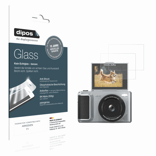 Matte Displayschutzfolie von dipos passend für ARNSSIEN Y1, 9H kratzfest und blasenfrei montiert