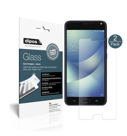 Matte Displayschutzfolie von dipos passend für Asus Zenfone 4 ZE554KL, 9H kratzfest und blasenfrei montiert