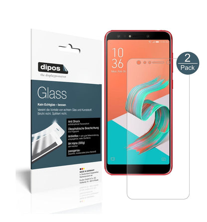 Matte Displayschutzfolie von dipos passend für Asus Zenfone 5 Lite (ZC600KL), 9H kratzfest und blasenfrei montiert