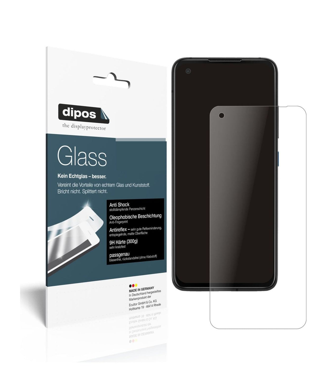 Matte Displayschutzfolie von dipos passend für Asus Zenfone 8, 9H kratzfest und blasenfrei montiert