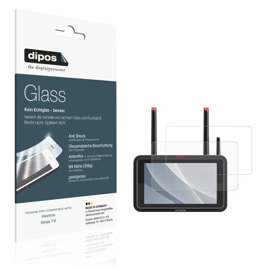 Matte Displayschutzfolie von dipos passend f�r Atomos Ninja TX, 9H kratzfest und blasenfrei montiert
