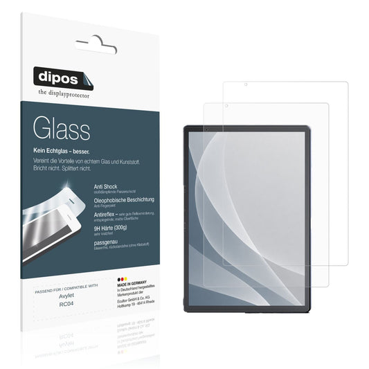 Matte Displayschutzfolie von dipos passend für Avylet RC04, 9H kratzfest und blasenfrei montiert