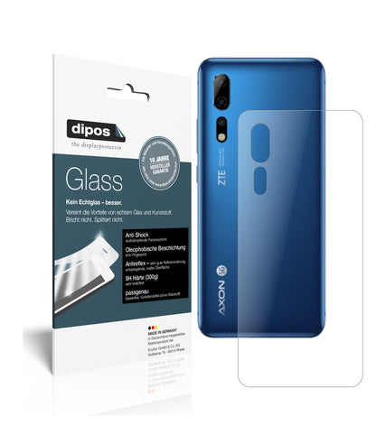 Matte Displayschutzfolie von dipos passend für Axon 10 Pro Rückseite, 9H kratzfest und blasenfrei montiert