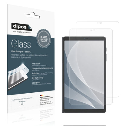 Matte Displayschutzfolie von dipos passend für Azeyou F8, 9H kratzfest und blasenfrei montiert