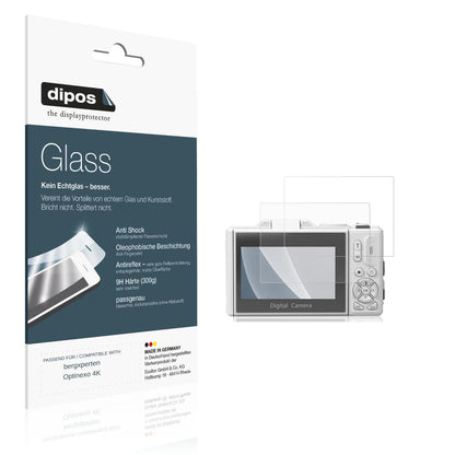 Matte Displayschutzfolie von dipos passend für bergxperten Optinexo 4K, 9H kratzfest und blasenfrei montiert