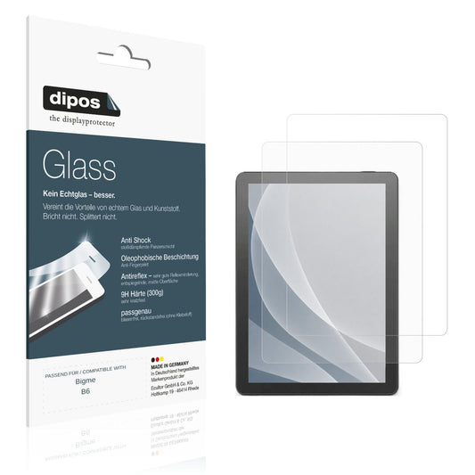 Matte Displayschutzfolie von dipos passend für Bigme B6, 9H kratzfest und blasenfrei montiert