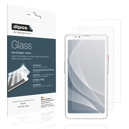 Matte Displayschutzfolie von dipos passend für Bigme Hibreak Dual, 9H kratzfest und blasenfrei montiert