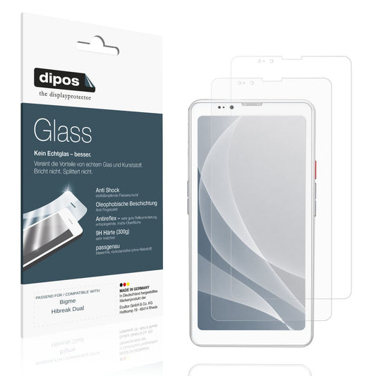 Matte Displayschutzfolie von dipos passend für Bigme Hibreak Dual, 9H kratzfest und blasenfrei montiert