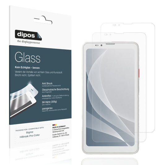 Matte Displayschutzfolie von dipos passend für Bigme HiBreak Pro Color, 9H kratzfest und blasenfrei montiert