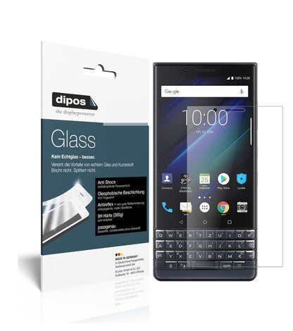 Matte Displayschutzfolie von dipos passend für Blackberry Key 2 LE, 9H kratzfest und blasenfrei montiert