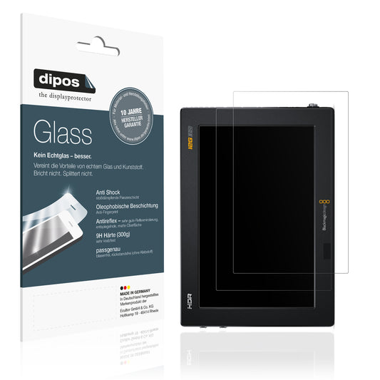 Matte Displayschutzfolie von dipos passend für Blackmagic Video Assist 12G HDR, 9H kratzfest und blasenfrei montiert
