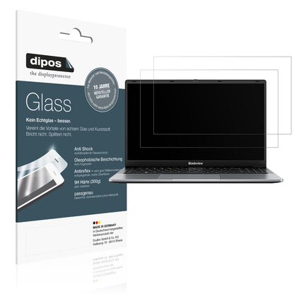 Matte Displayschutzfolie von dipos passend für Blackview Acebook 6 15.6 Zoll, 9H kratzfest und blasenfrei montiert
