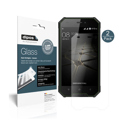 Matte Displayschutzfolie von dipos passend für Blackview BV4000 Pro, 9H kratzfest und blasenfrei montiert