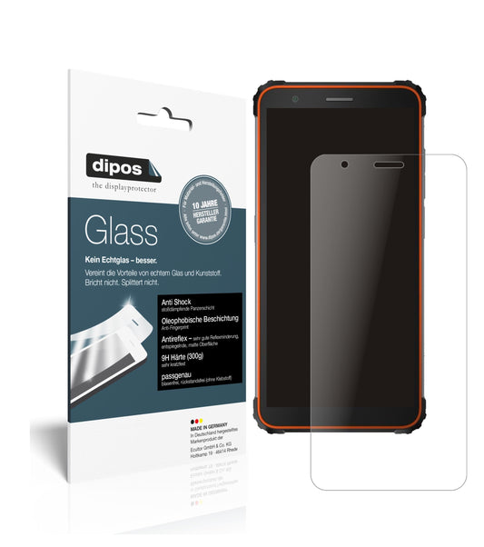 Matte Displayschutzfolie von dipos passend für Blackview BV6600, 9H kratzfest und blasenfrei montiert