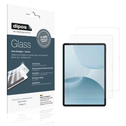 Matte Displayschutzfolie von dipos passend für Blackview Mega 5, 9H kratzfest und blasenfrei montiert