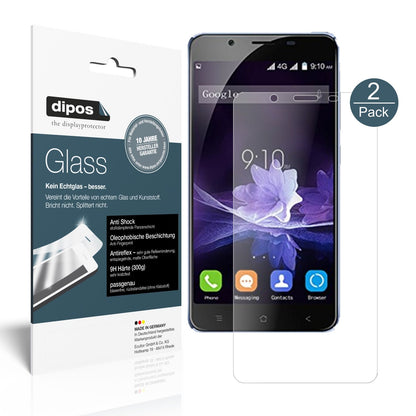 Matte Displayschutzfolie von dipos passend für Blackview P2, 9H kratzfest und blasenfrei montiert