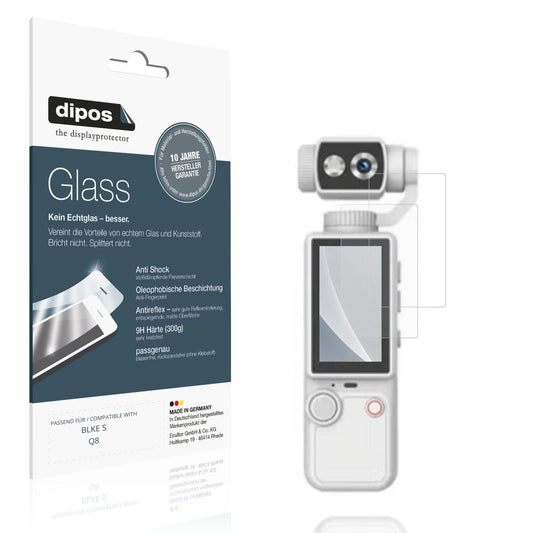 Matte Displayschutzfolie von dipos passend für BLKE S Q8, 9H kratzfest und blasenfrei montiert