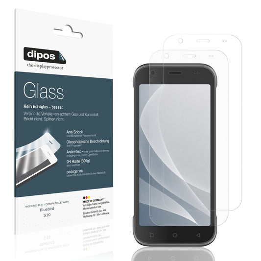 Matte Displayschutzfolie von dipos passend für Bluebird S10, 9H kratzfest und blasenfrei montiert