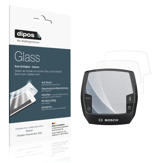 Matte Displayschutzfolie von dipos passend für Bosch Display Intuvia Bui 255, 9H kratzfest und blasenfrei montiert