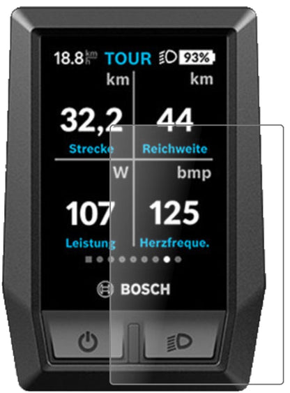 Matte Displayschutzfolie von dipos passend für Bosch Kiox e-Bike Display, 9H kratzfest und blasenfrei montiert