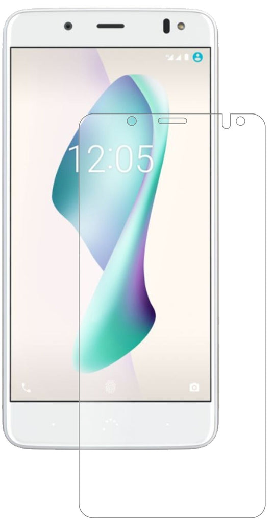 Matte Displayschutzfolie von dipos passend für BQ Aquaris VS, 9H kratzfest und blasenfrei montiert