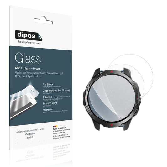Matte Displayschutzfolie von dipos passend für Cantaos KT88, 9H kratzfest und blasenfrei montiert