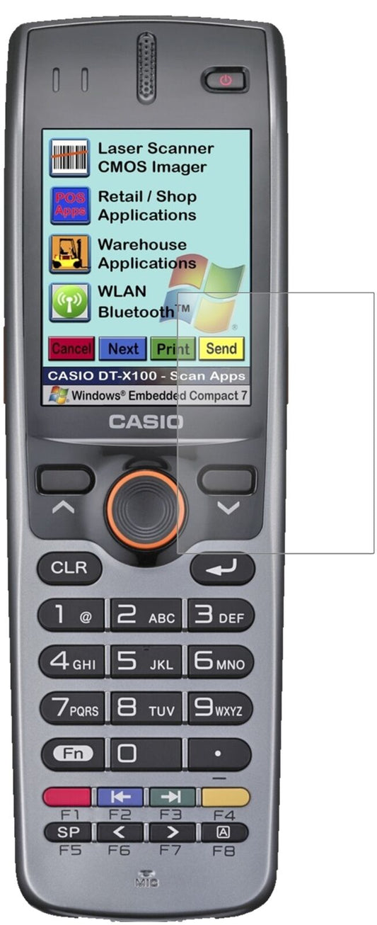 Matte Displayschutzfolie von dipos passend für Casio DT-X100, 9H kratzfest und blasenfrei montiert