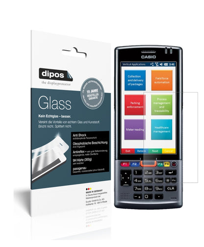 Matte Displayschutzfolie von dipos passend für Casio IT-G500-CE, 9H kratzfest und blasenfrei montiert