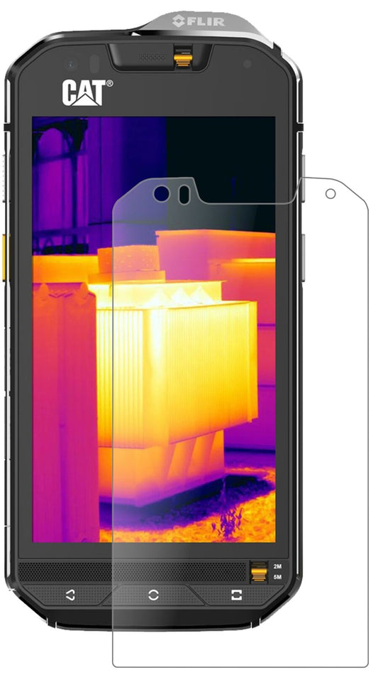 Matte Displayschutzfolie von dipos passend für CAT S60, 9H kratzfest und blasenfrei montiert