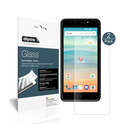 Matte Displayschutzfolie von dipos passend für Cherry Mobile Flare S6, 9H kratzfest und blasenfrei montiert