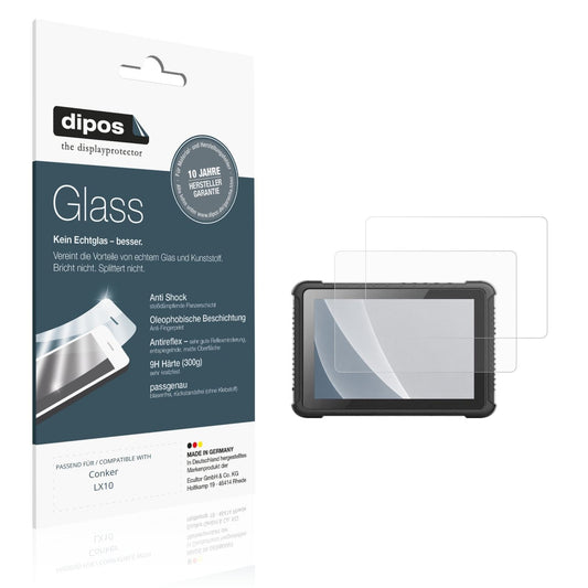 Matte Displayschutzfolie von dipos passend für Conker LX10, 9H kratzfest und blasenfrei montiert