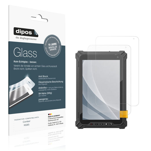 Matte Displayschutzfolie von dipos passend für Conker NS85, 9H kratzfest und blasenfrei montiert
