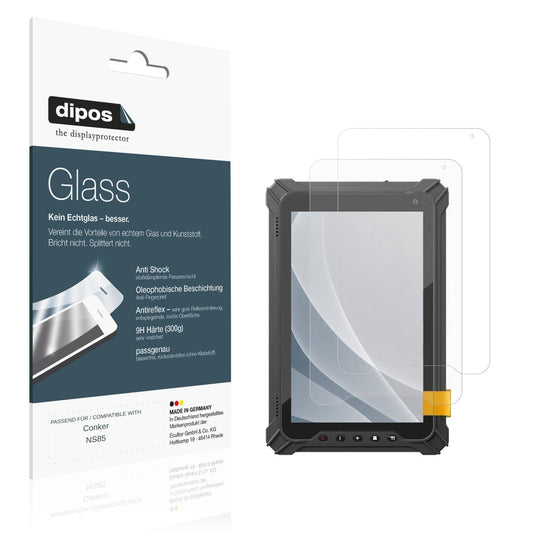 Matte Displayschutzfolie von dipos passend für Conker NS85, 9H kratzfest und blasenfrei montiert