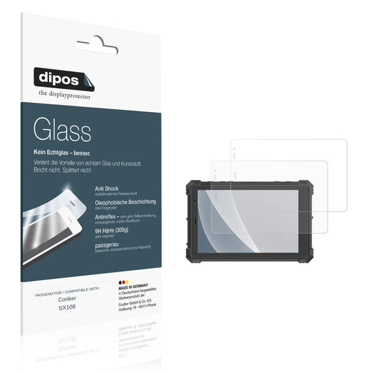 Matte Displayschutzfolie von dipos passend für Conker SX108, 9H kratzfest und blasenfrei montiert