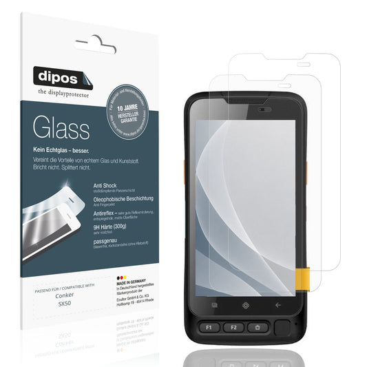 Matte Displayschutzfolie von dipos passend für Conker SX50, 9H kratzfest und blasenfrei montiert