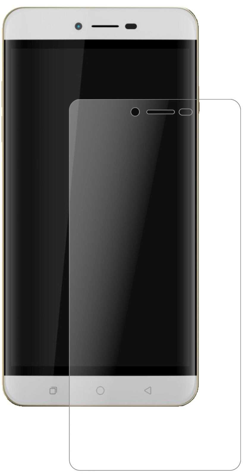Matte Displayschutzfolie von dipos passend für Coolpad Torino R108, 9H kratzfest und blasenfrei montiert