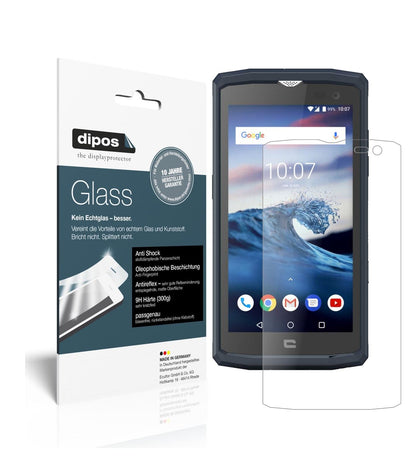 Matte Displayschutzfolie von dipos passend für Crosscall Core X3, 9H kratzfest und blasenfrei montiert