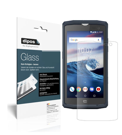 Matte Displayschutzfolie von dipos passend für Crosscall Core X3, 9H kratzfest und blasenfrei montiert
